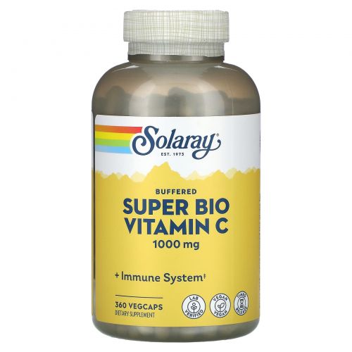 Solaray, Super Bio Vitamin C Buffered, 360 Vegetarian Capsules