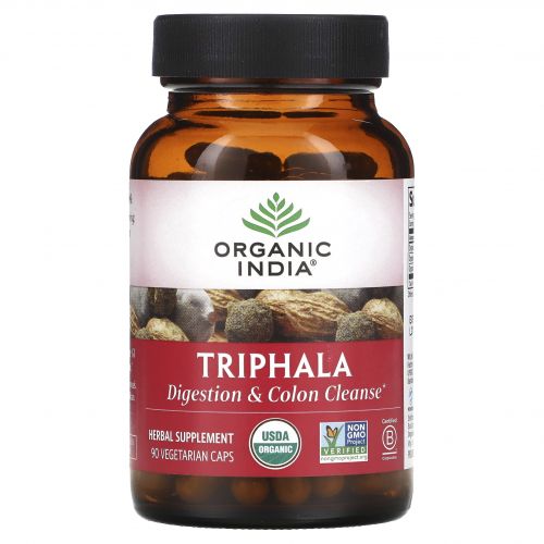 Organic India, Трифала, 90 растительных капсул