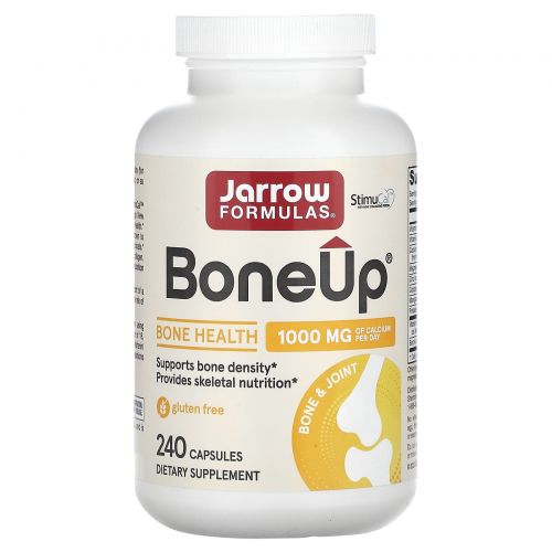 Jarrow Formulas, Bone-Up, усиленна формула кальция, 240 капсул