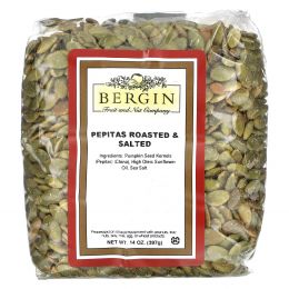 Bergin Fruit and Nut Company, Обжаренные и подсоленные тыквенные семечки, 14 унций