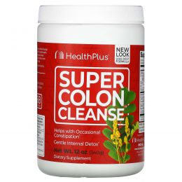 Health Plus Inc., Health Plus Inc., Super Colon Cleanse, первый этап, 12 унций (340 гр)