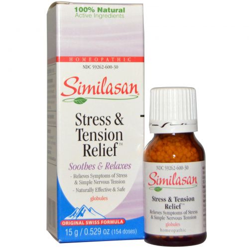 Similasan, Средство для избавления от стресса и напряжения, 0,529 унции (15 г)