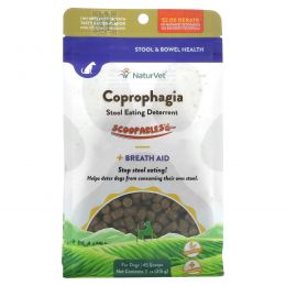 NaturVet, Scoopables, Coprophagia, средство для предотвращения переедания стула и облегчения дыхания, для собак, бекон, 315 г (11 унций)