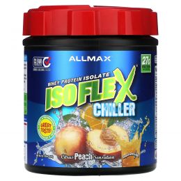 ALLMAX, Isoflex Chiller, изолят сывороточного протеина, цитрусовые и персиковые ощущения, 425 г (1 фунт)