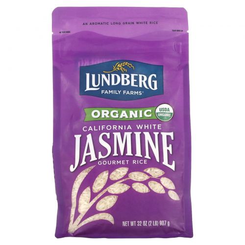 Lundberg, Organic California White Jasmine Rice, 32 oz (907 g)