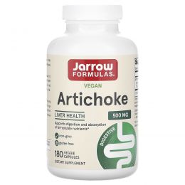 Jarrow Formulas, Артишок 500, 500 мг, 180 капсул