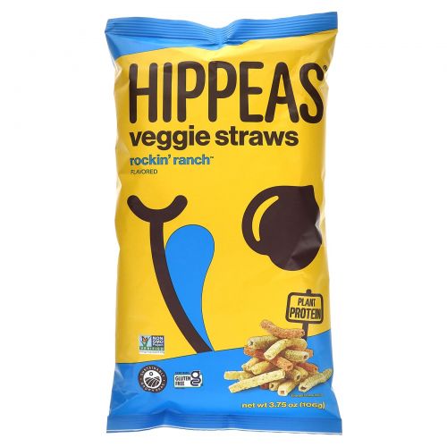 Hippeas, Veggie Straws, Rockin 'Ranch, 106 г (3,75 унции)