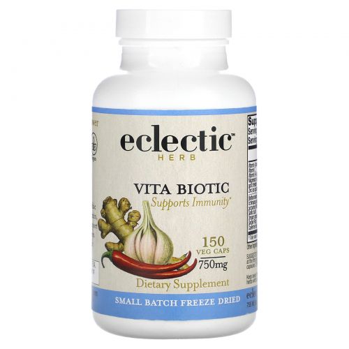 Eclectic Institute, Vita Biotic, 750 мг, 150 капсул