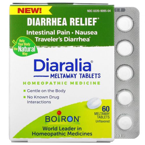 Boiron, Diaralia, Unflavored, 60 Quick-Dissolving Tablets