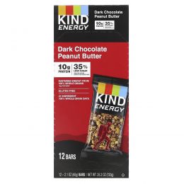 KIND Bars, Energy,  Dark Chocolate Peanut Butter , 12 Bars, 2.1 oz (60 g) Each