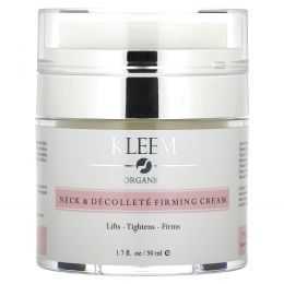 Kleem Organics, подтягивающий крем для шеи и декольте, для всех типов кожи, 50 мл (1,7 жидк. унции)