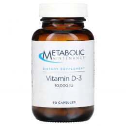 Metabolic Maintenance, Vitamin D-3, 10,000 IU, 60 Capsules