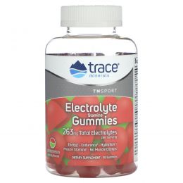 Trace Minerals ®, TM Sport, жевательные мармеладки с электролитом, арбуз, 263 мг, 90 жевательных таблеток