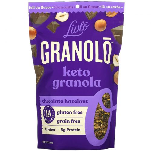 Livlo, Granolo, Keto Granola, Chocolate Hazelnut, 11 oz (312 g)