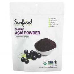 Sunfood, Порошок из амазонских ягод асаи, 8 унций (227 г)