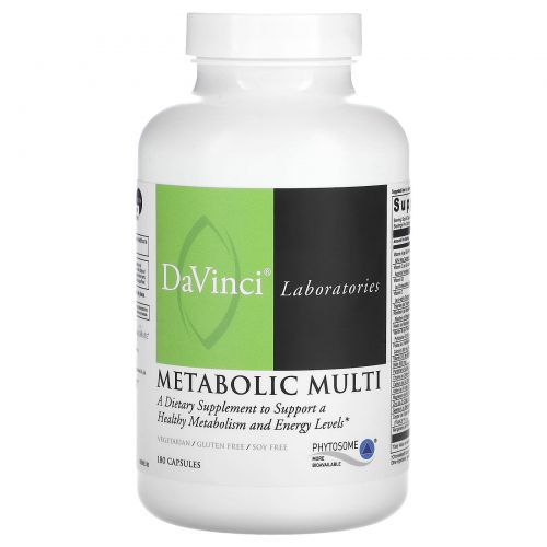 DaVinci Laboratories of Vermont, Metabolic Multi, 180 капсул