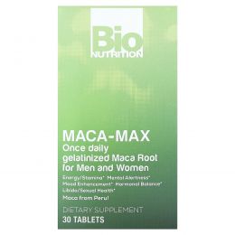 Bio Nutrition, Maca-Max, для мужчин и женщин, 30 таблеток