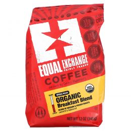 Equal Exchange, Organic, Coffee, Breakfast Blend, Whole Bean, 12 oz (340 g)