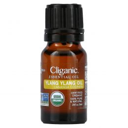 Cliganic, 100% чистое эфирное масло, иланг-иланг, 10 мл (0,33 жидк. Унции)