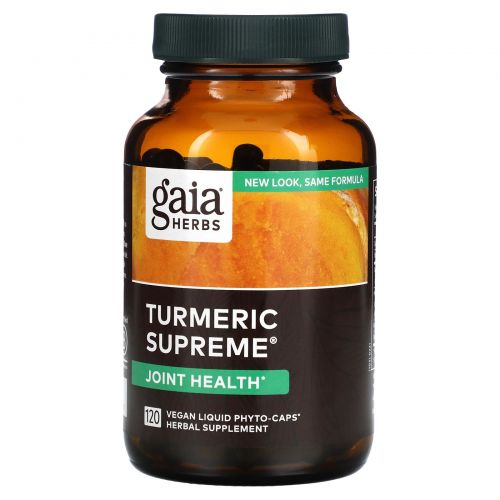Gaia Herbs, Turmeric Supreme, Joint, 120 Vegan Liquid Phyto-Caps
