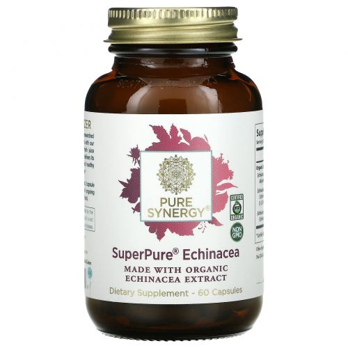 The Synergy Company, SuperPure Echinacea Organic Extract, 60 Capsules