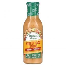 Walden Farms, Street Taco Sauce, сливочное чипотле, 355 мл (12 жидк. Унций)