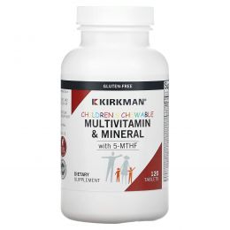 Kirkman Labs, Children's Chewable Multi-Vitamin/Mineral Wafers with 5-MTHF, 120 Chewable Wafers