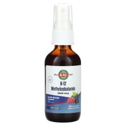 KAL, B-12 Methylcobalamin, Berry, 2500 mcg, 2 fl oz (59 ml)