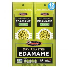 Seapoint Farms, Dry Roasted Edamame, Spicy Wasabi, 12 Packs, 1.58 oz (45 g) Each