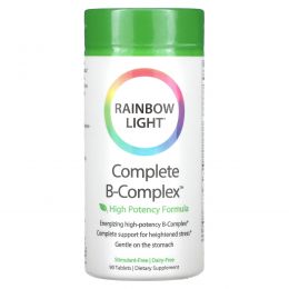 Rainbow Light, Полный комплекс витаминов B, формула на основе продуктов питания, 90 таблеток