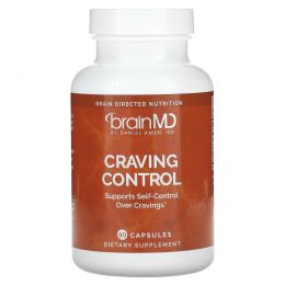 BrainMD, Craving Control, средство для контроля аппетита, 90 капсул