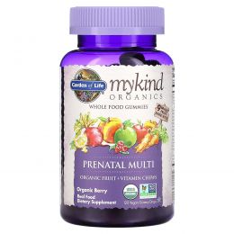 Garden of Life, Mykind Organics, Prenatal Multi, Organic Berry, 120 Gummy Drops