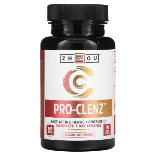 Zhou Nutrition, Pro-Clenz, полная очистка за 7 дней, 30 вегетарианских капсул