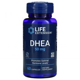 Life Extension, DHEA (дегидроэпиандростерон), 50 мг, 60 капсул