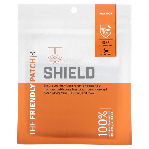 The Friendly Patch, Shield, патч для укрепления иммунитета, 28 шт.
