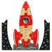 Begin Again Toys, 321 Blast Off, Multilingual Number Puzzle, для детей от 2 лет, набор из 10 предметов