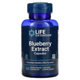 Life Extension, Капсулы с экстрактом черники, 60 вегетарианских капсул