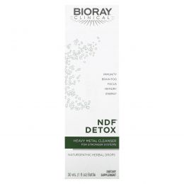 Bioray, NDF Detox, средство для очищения от тяжелых металлов для более сильных организмов, 30 мл (1 жидк. унция)