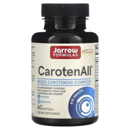 Jarrow Formulas, CarotenALL, комплекс из смеси каротиноидов, 60 мягких капсул