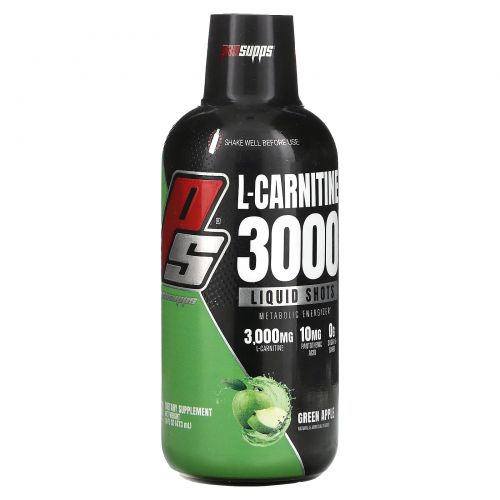 ProSupps, L-карнитин 3000, зеленое яблоко, 16 жидких унций (473 мл)