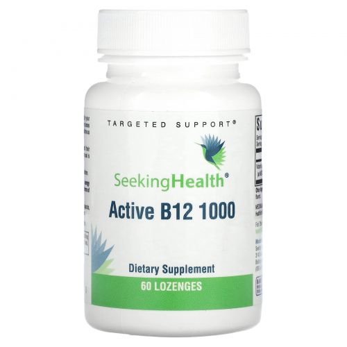 Seeking Health, Активный витамин B12, 1000, 60 пастилок