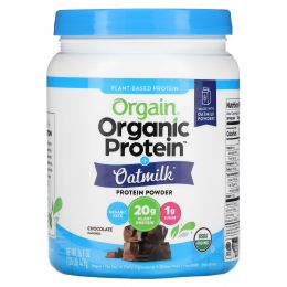 Orgain, Органический протеиновый порошок с овсяным молоком, растительный, шоколад, 479 г (1,05 фунта)