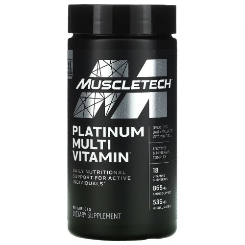 Muscletech, Platinum Multi Vitamin,  90 Tablets