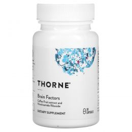 Thorne, Brain Factors, добавка для поддержки мозга, 30 капсул