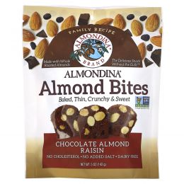 Almondina, Almond Bites, Chocolate Almond Raisin, 5 oz (142 g)