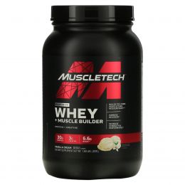 MuscleTech, Platinum Whey + Muscle Builder, ванильный крем, 817 г (1,8 фунта)