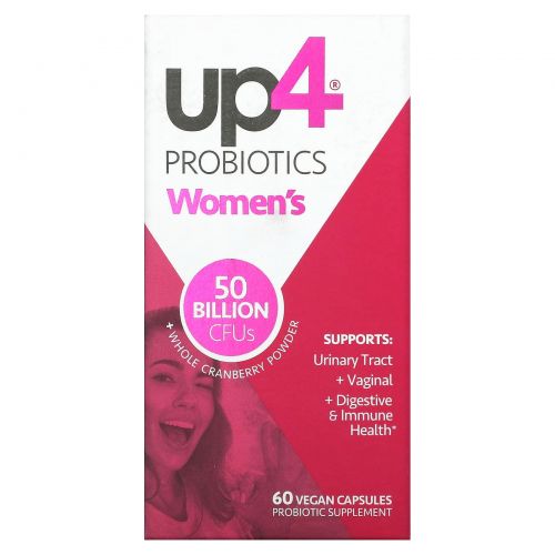up4, Пробиотики для женщин, 50 млрд КОЕ, 60 веганских капсул
