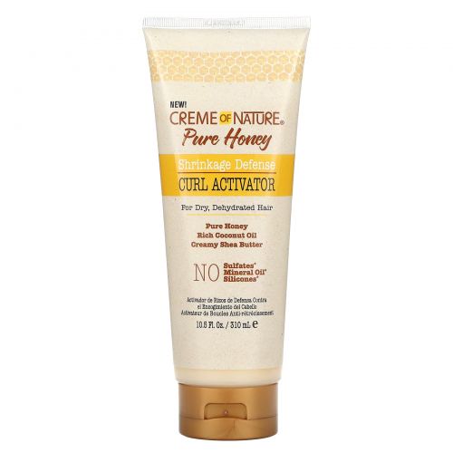 Creme Of Nature, Pure Honey, Shrinkage Defense, Curl Activator, 10.15 fl oz (310 ml)