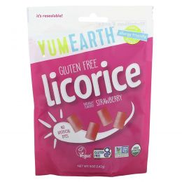 YumEarth, Soft Eating Gluten-Free Strawberry Licorice  + Yum, 5 oz (142 g)