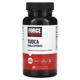 Force Factor, тудка, 250 мг, 60 растительных капсул